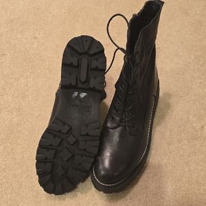 Sam Edelman Black Combat Boots